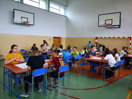 Spotkanie młodzieży ze szkoły w Bąkowie i z czeskiego miasta Šenov w ramach projektu ROBOKOD NA POGRANICZU